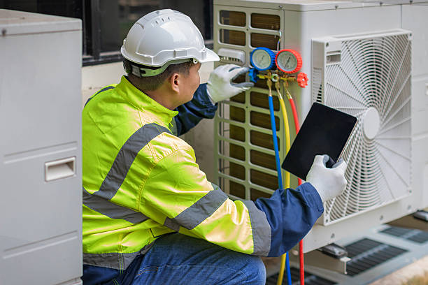 Professional Furnace Repair technician working in Yoder, CO